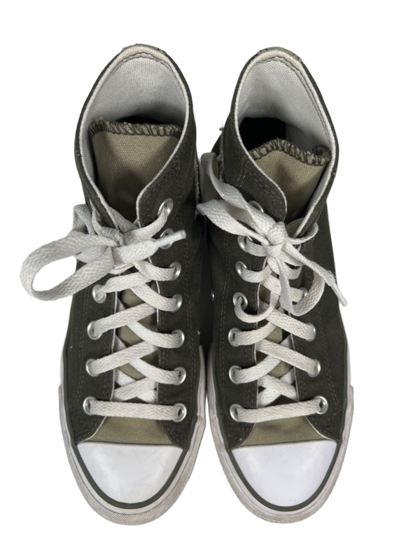 Converse Women's Green Chuck Taylor All Star High Top Lace Up Sneakers - 7 image 3