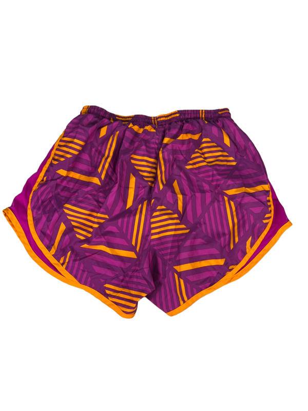 Nike Women's Purple/Orange Dri-Fit Vented Lined Pull On Athletic Shorts - M image 2