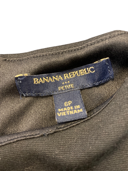 Banana Republic Women's Orange/Gray Cap Sleeve Sheath Dress - 6 Petite image 3
