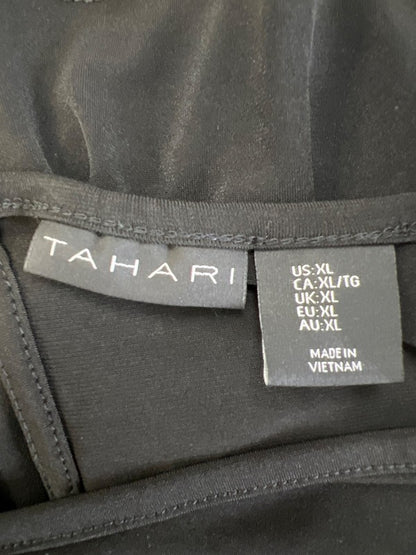 Tahari Women's Black Long Sleeve Blouse - XL image 3