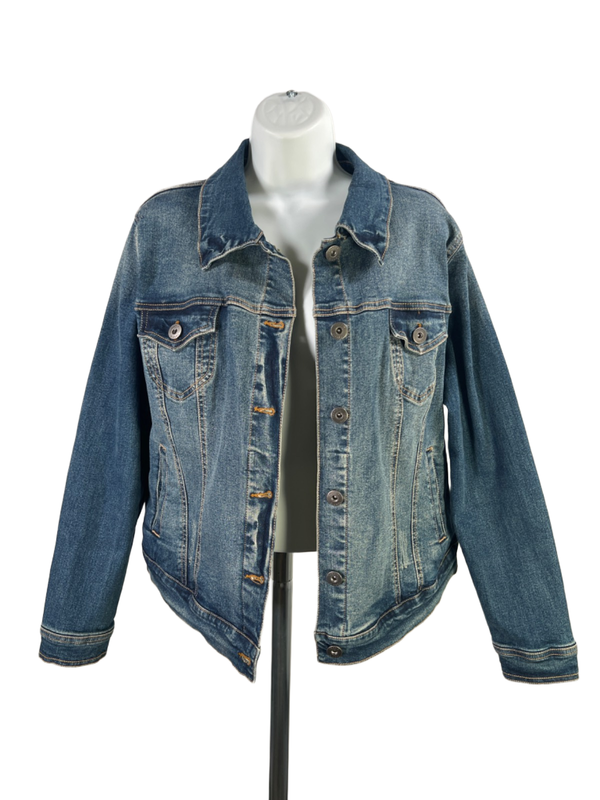 Torrid Women's Medium Wash Denim Jean Jacket - Plus 0