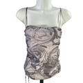 Urban Outfitters Women's Gray Ruched Side Sleeveless Cami Top - M