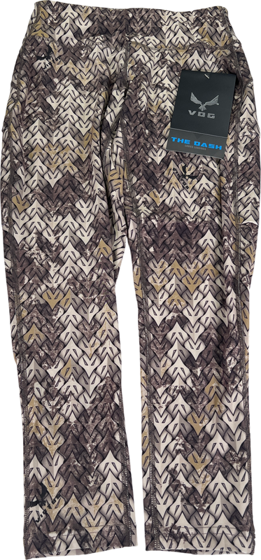 VOG Women’s Brown/Gray The Dash Baselayer Cropped Leggings - S