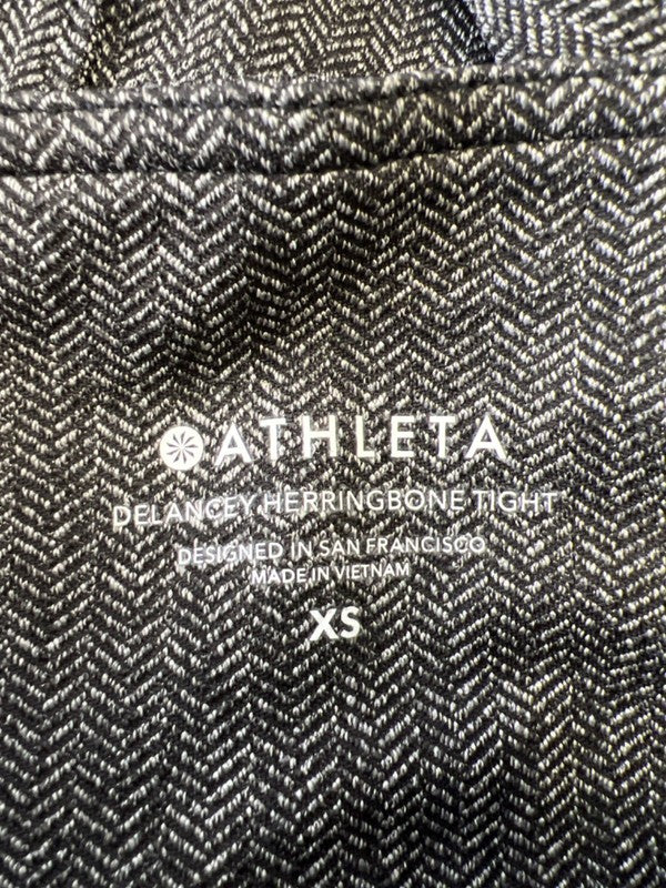 Athleta Women's Dark Brown Delancey Herringbone Tight Leggings - XS image 3