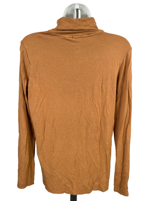 Tahari Women's Tan Long Sleeve Turtleneck Shirt - M image 2