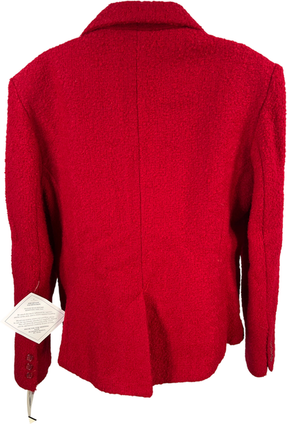 J.Percy for Marvin Richards Women’s Red Wool Blend Button Up Coat - 14 image 2