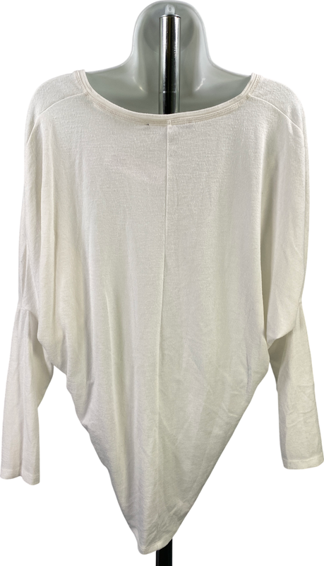 White House Black Market Women’s White Long Sleeve V-Neck Shirt - XS image 2