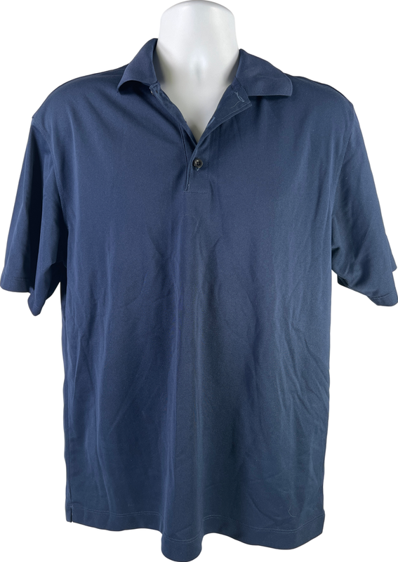 Nike Men’s Navy Blue Short Sleeve Golf Polo Shirt - M