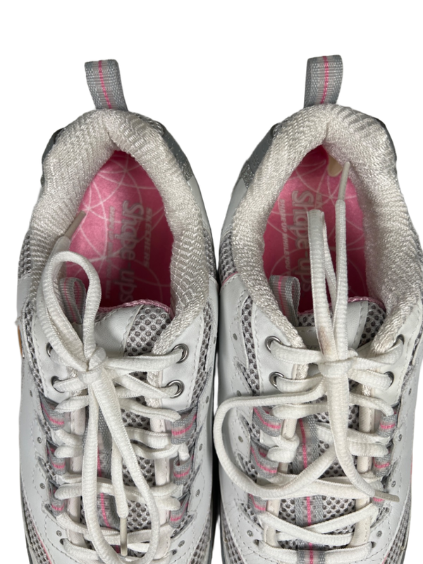 Skechers Women's White Shape-Ups Jump Start Rocker Bottom Walking Shoes - 8.5 image 3