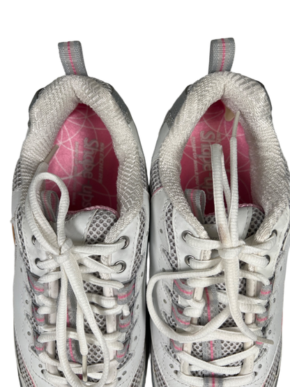Skechers Women's White Shape-Ups Jump Start Rocker Bottom Walking Shoes - 8.5 image 3
