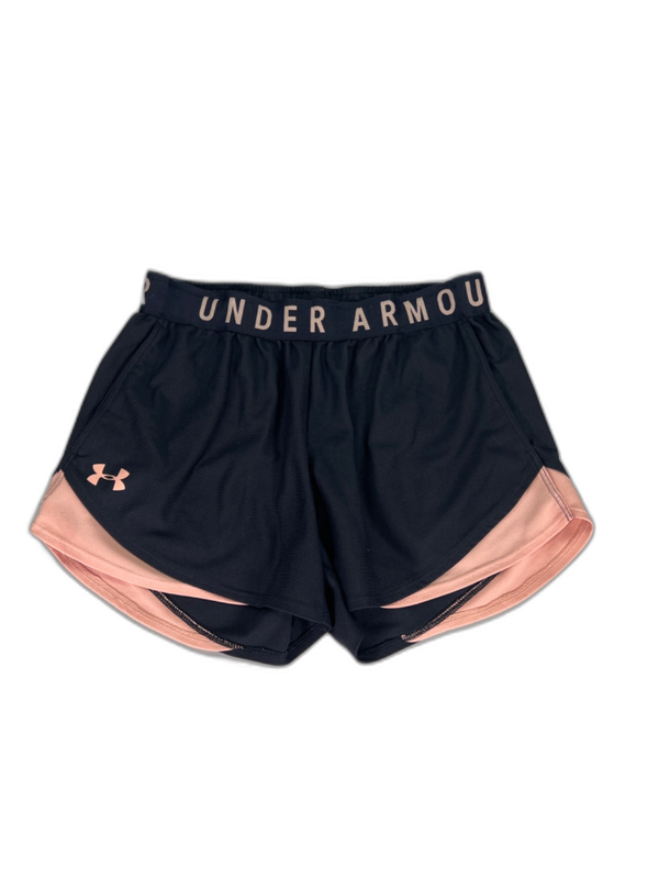 Under Armour Women's Black/Pink Loose Fit Athletic Shorts - XS