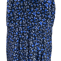 NEW Chelsea 28 Women’s Blue Floral Rosebud Faux Wrap Sleeveless Dress - L