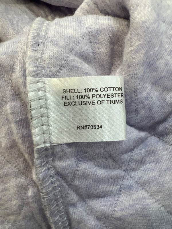 Orvis Women's Purple/Blue Colorblock Quilted 1/4 Snap Pullover Sweatshirt - XL image 4