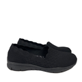Skechers Women's Black Seager Stat Slip On Walking Flats - 9