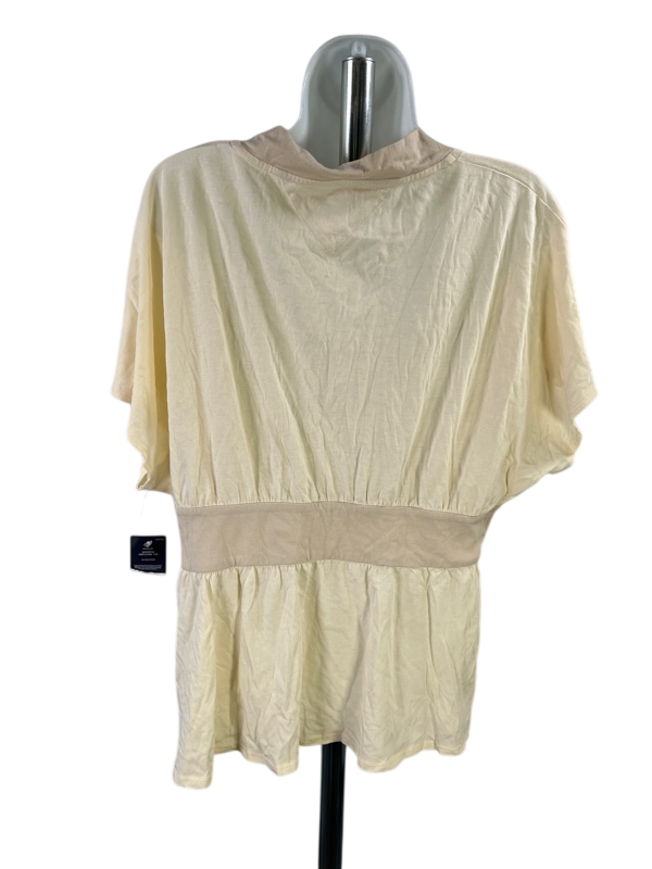 Tommy Hilfiger Women's Light Yellow V-Neck Shirt - XL image 2