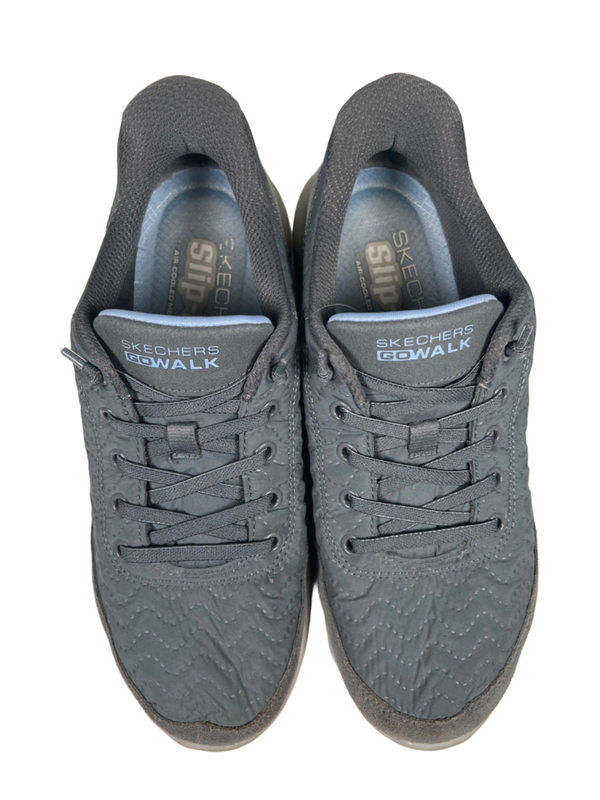 Skechers Women's Blue At Ease Step In Sneakers - 7 image 3