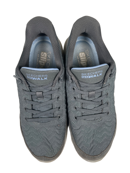 Skechers Women's Blue At Ease Step In Sneakers - 7 image 3