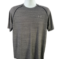 Under Armour Men's Gray Heathered Loose HeatGear Short Sleeve T-Shirt - L Tall