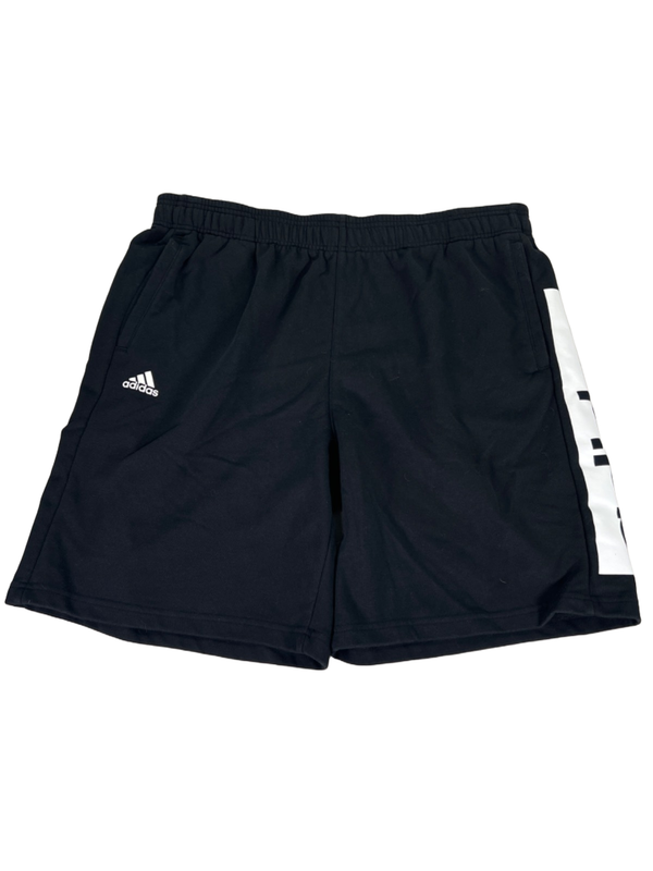 Adidas Men's Black/White Sport Essentials Graphic Logo Shorts - 2XL