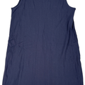 J.Jill Wearever Collection Women’s Blue Ribbed Side Split Tank Top Dress - XS