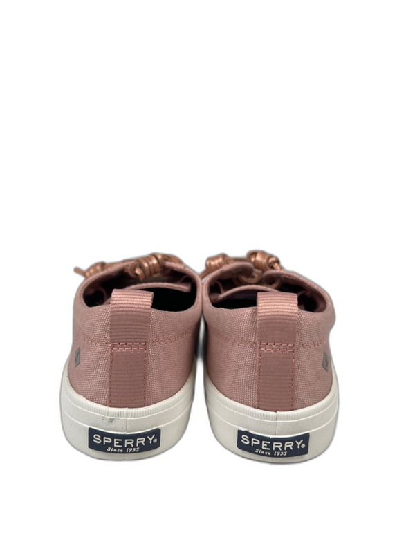Sperry Women's Pink Metallic Canvas Crest Vibe Sneakers  - 8.5W image 4