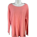 Michael Kors Women's Pink Thin Knit Long Sleeve Sweater - M