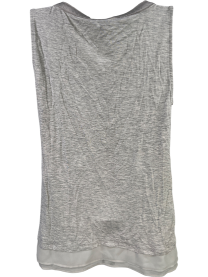 White House Black Market Women’s Gray Heather Beaded Trim Tank Top - XS image 3