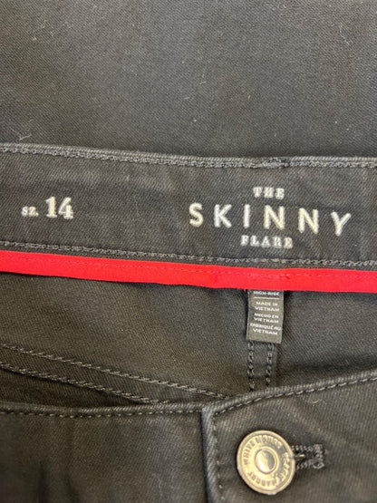 White House Black Market Women's Black The Skinny Flare Denim Jeans - 14 image 3