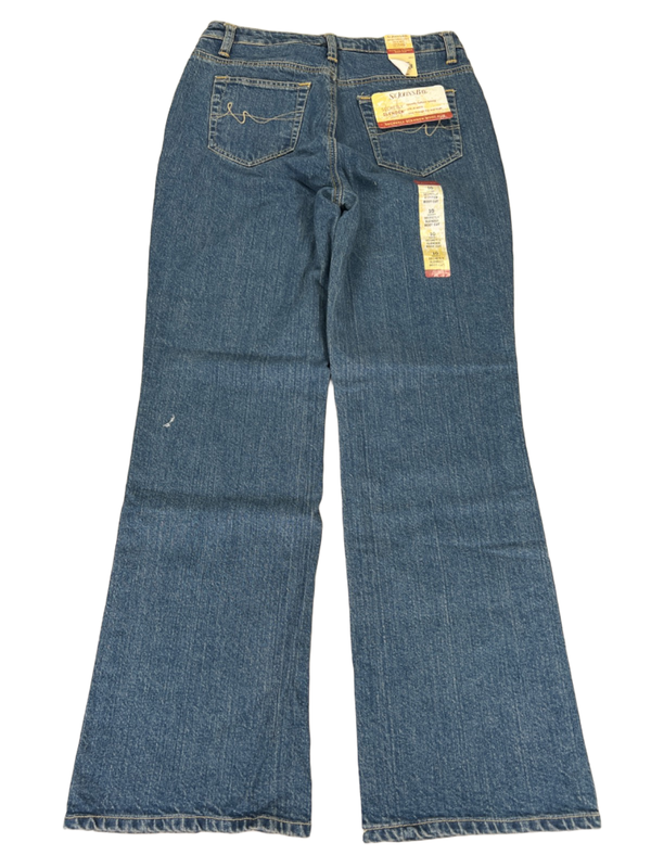 St John's Bay Women's Medium Wash Secretly Slender Bootcut Jeans - 10 Short image 2
