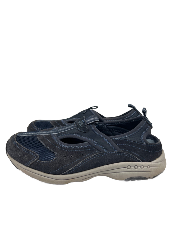 Easy Spirit Women's Blue Canvas Suede Mesh Slip On Walking Shoes - 8 image 5