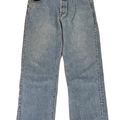 Levi's Men's Light Wash 501 Original Fit Button Fly Denim Jeans - 38x30