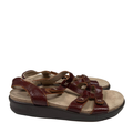SAS Women's Brown Sorrento T-Strap Adjustable Slingback Sandals - 8