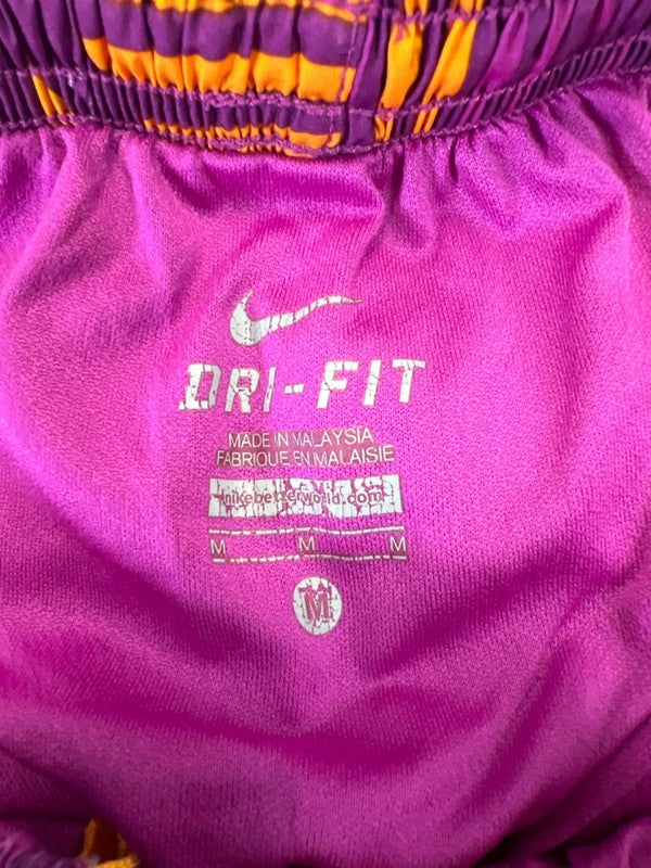Nike Women's Purple/Orange Dri-Fit Vented Lined Pull On Athletic Shorts - M image 3