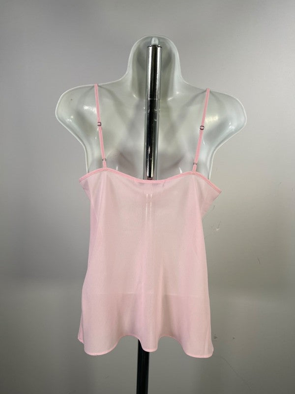 Banana Republic Women's Pink Semi-Sheer Cami Tank Top - S image 2