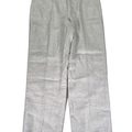 J Crew Women's Beige Kate Linen Blend Straight Leg High Rise Pants - 10