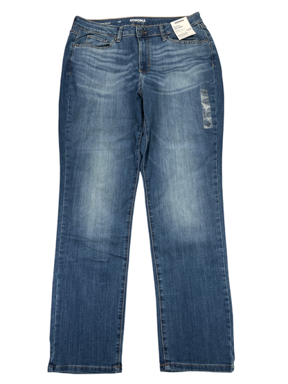 Sonoma Women's Medium Wash Curvy Straight Everyday Jeans - 14