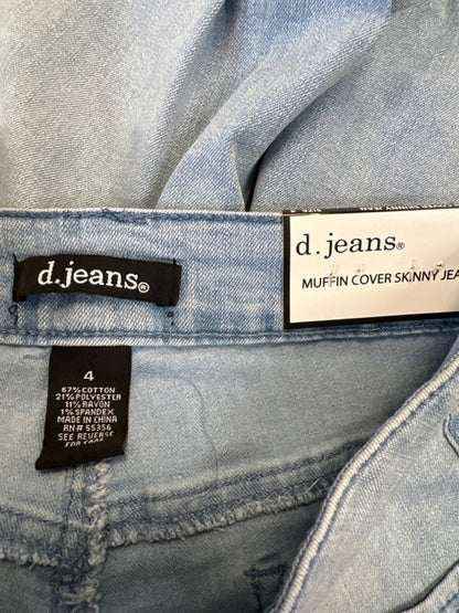D Jeans Women's Light Wash Muffin Cover Skinny Jeans - 4 image 3