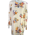 Old Navy Women's Multicolor Floral Long Tie Sleeve Mini Shift Dress - L
