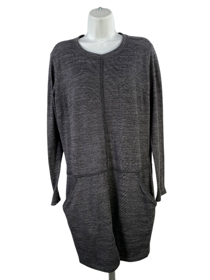 Athleta Women's Gray Destiny Technie Long Sleeve Knit Dress - M
