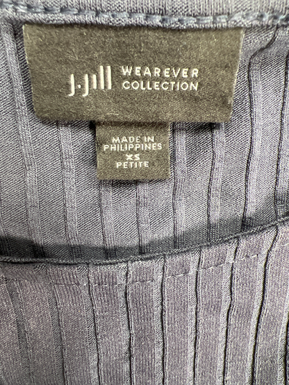 J.Jill Wearever Collection Women’s Blue Ribbed Side Split Tank Top Dress - XS image 3