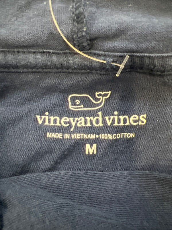 Vineyard Vines Men's Blue Graphic Long Sleeve Hooded Shirt - M image 3