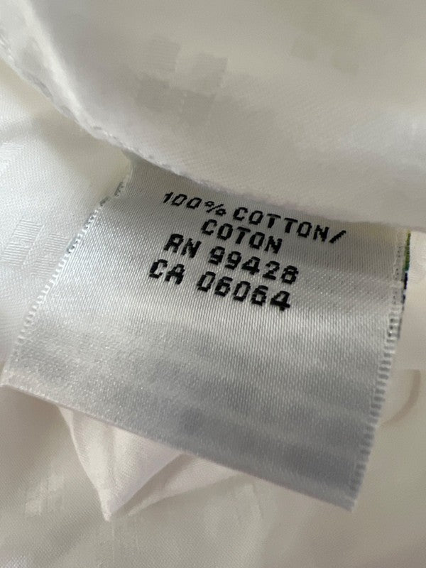 Bugatchi Uomo Men's White Cotton Long Sleeve Button Up Shirt - 17.5 image 4