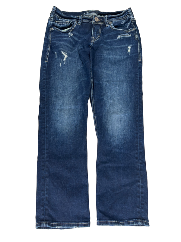Silver Women's Dark Wash Suki Capri Denim Jeans - 27