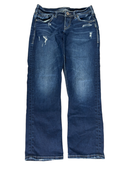 Silver Women's Dark Wash Suki Capri Denim Jeans - 27