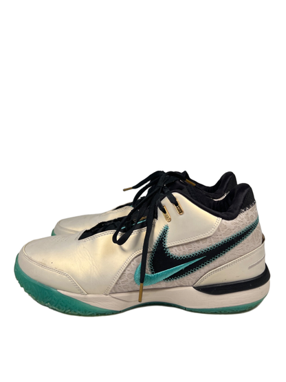 Nike LeBron Men's White/Teal Blue NXXR Gen AMPD Lace Up Sneakers - 11.5 image 5