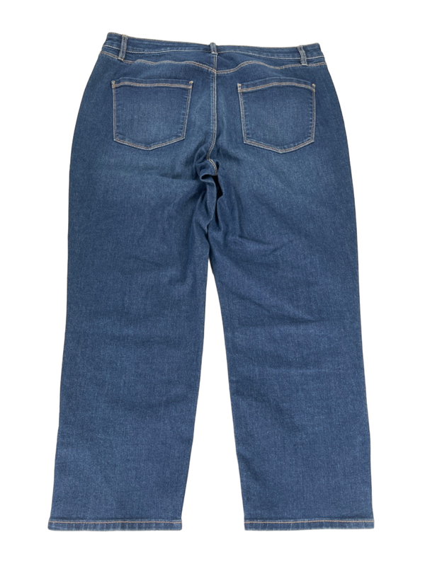 White House Black Market Womens Medium Wash Button Ankle Slim Cropped Jeans - 14 image 2