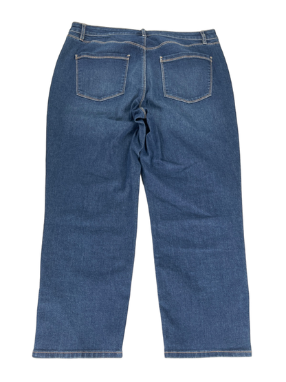White House Black Market Womens Medium Wash Button Ankle Slim Cropped Jeans - 14 image 2