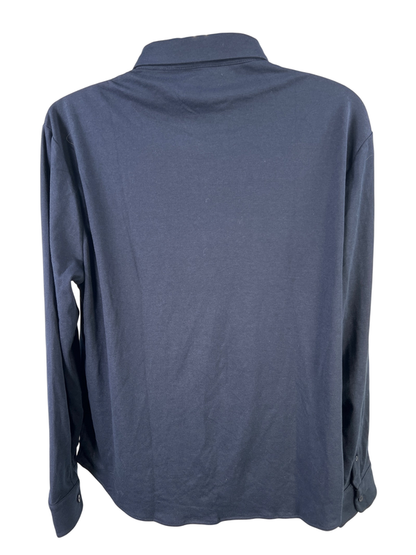 Calvin Klein Men's Blue Long Sleeve Button Up Collared Shirt - XL image 2