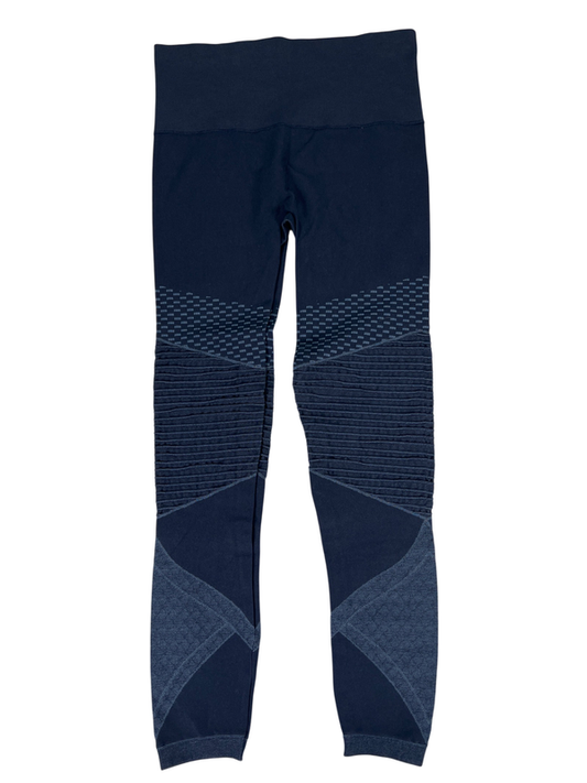Spanx Women's Blue Look at Me Now Seamless Moto Leggings - L
