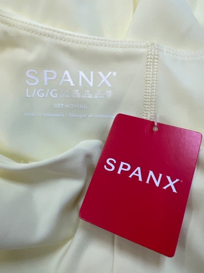 Spanx Women's Yellow Get Moving Zip Front Racerback Lined Mini Dress - L image 3